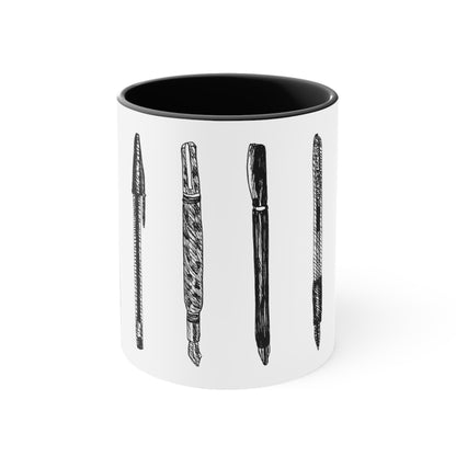 Pens in Pen Mug 11 oz.