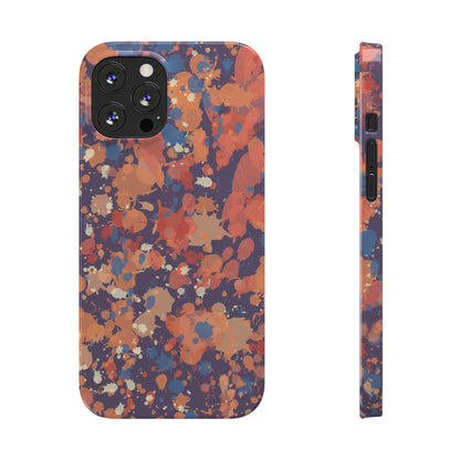 Creamy Tertiary Paint Splatter Phone Case