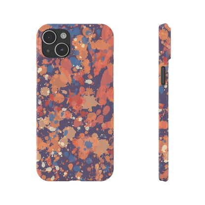 Creamy Tertiary Paint Splatter Phone Case