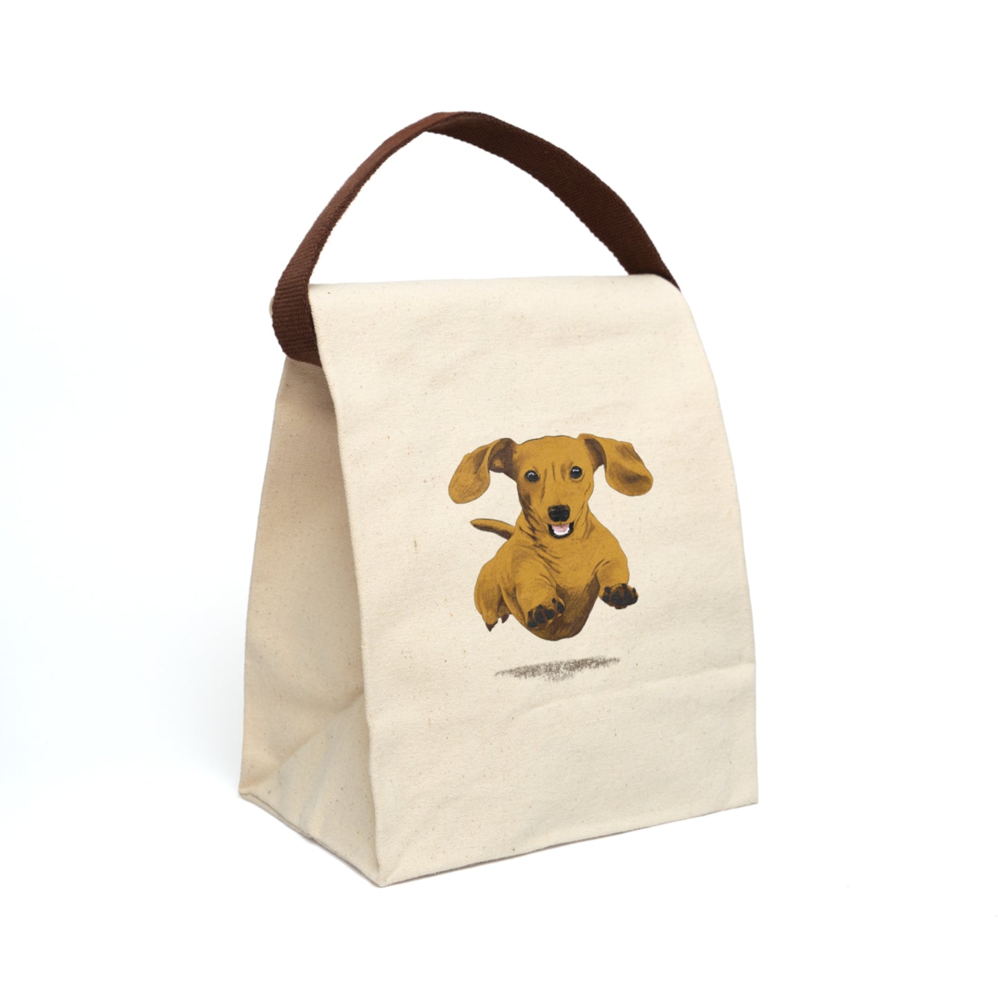 Dachshund Canvas Lunch Bag With Strap