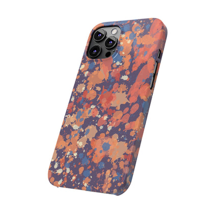 Creamy Tertiary Paint Splatter Phone Case