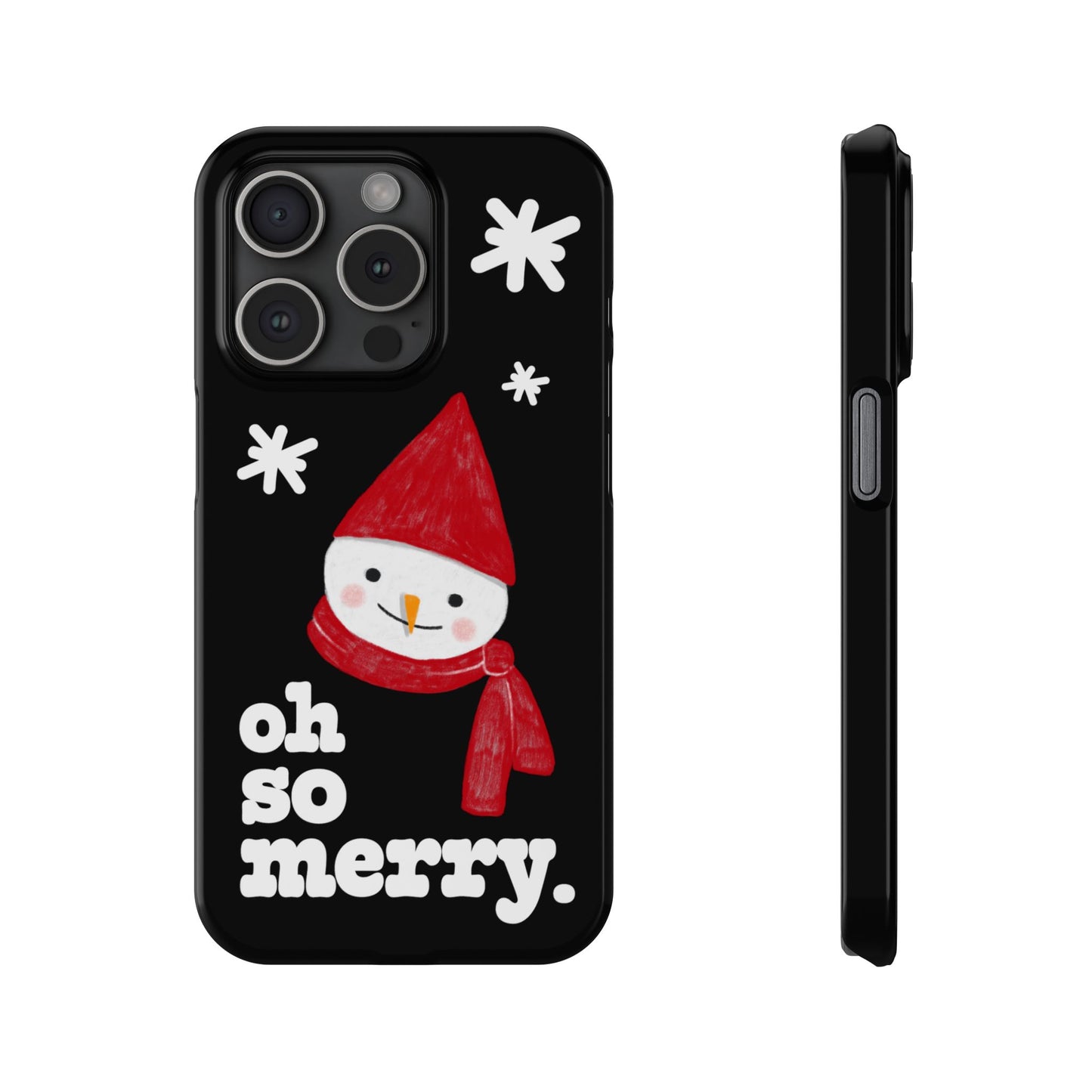 Oh So Merry Phone Case (Black)