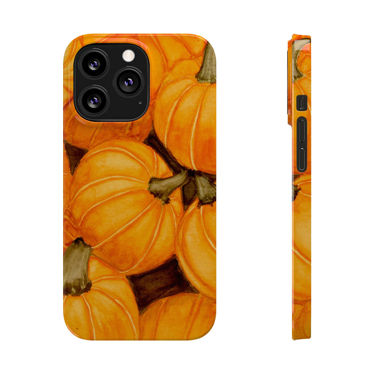 Watercolor Pumpkin Case