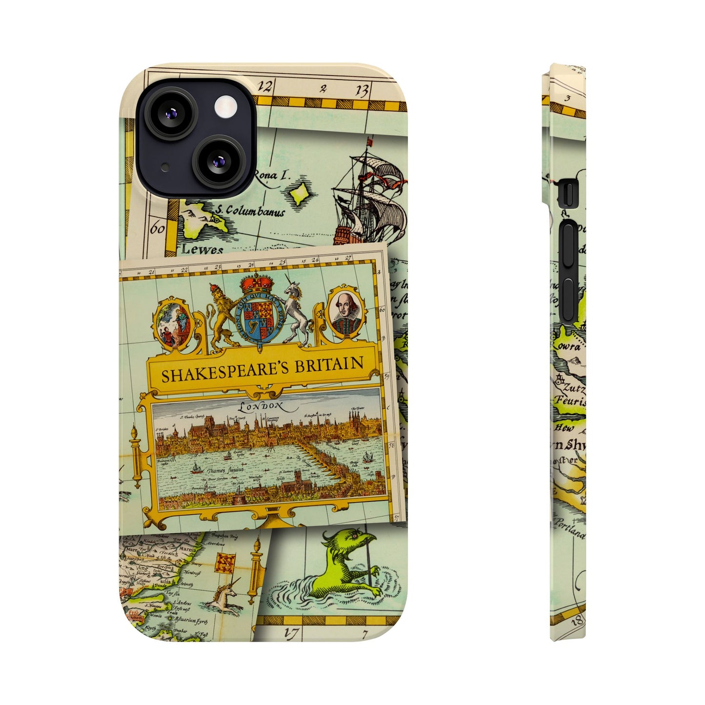 Shakespeare's Map Phone Case