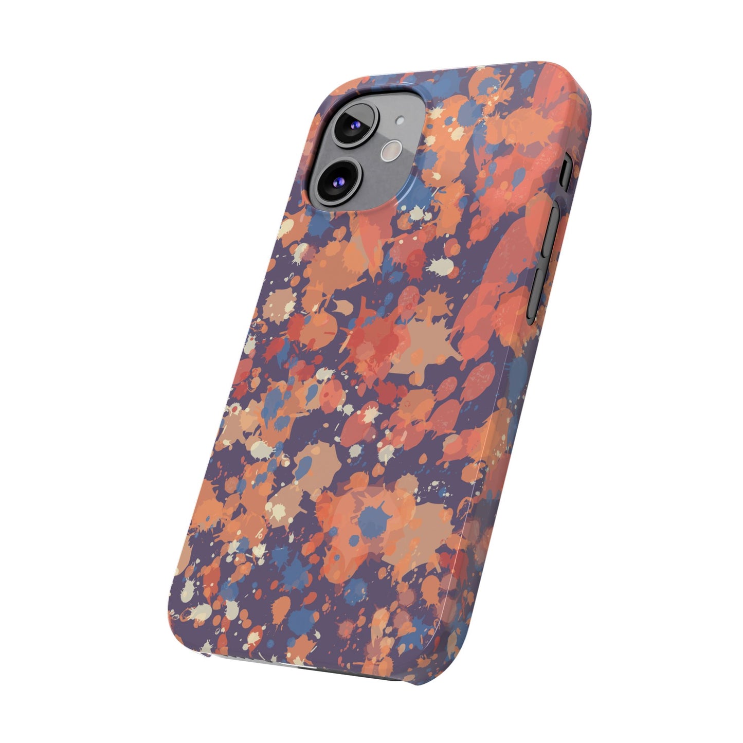 Creamy Tertiary Paint Splatter Phone Case