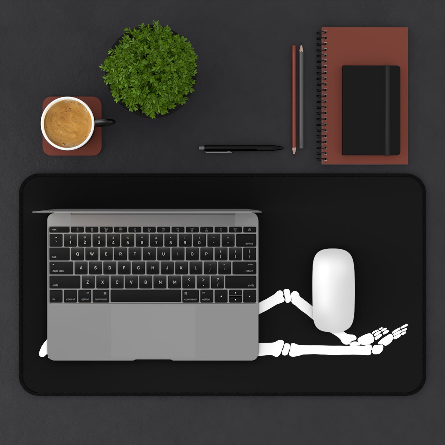 Chill Skeleton Desk Mat