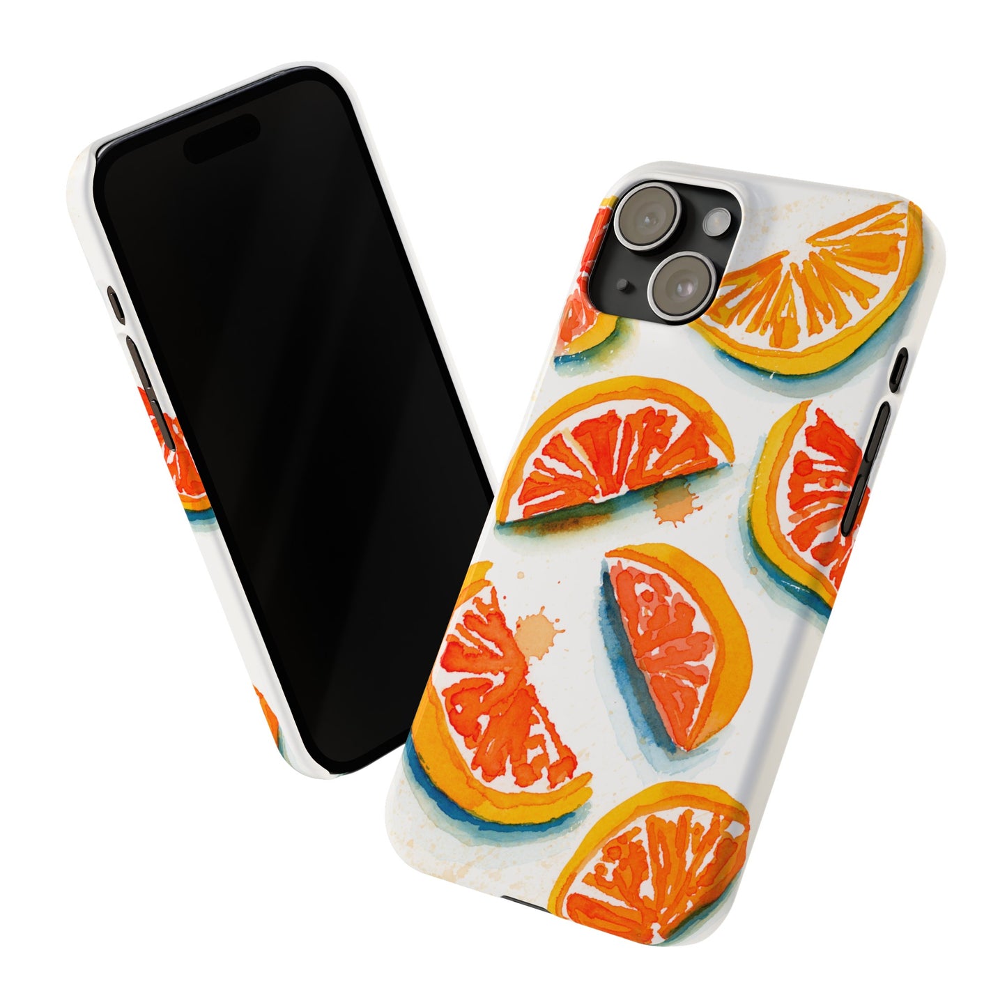 Orange Splash Phone Case