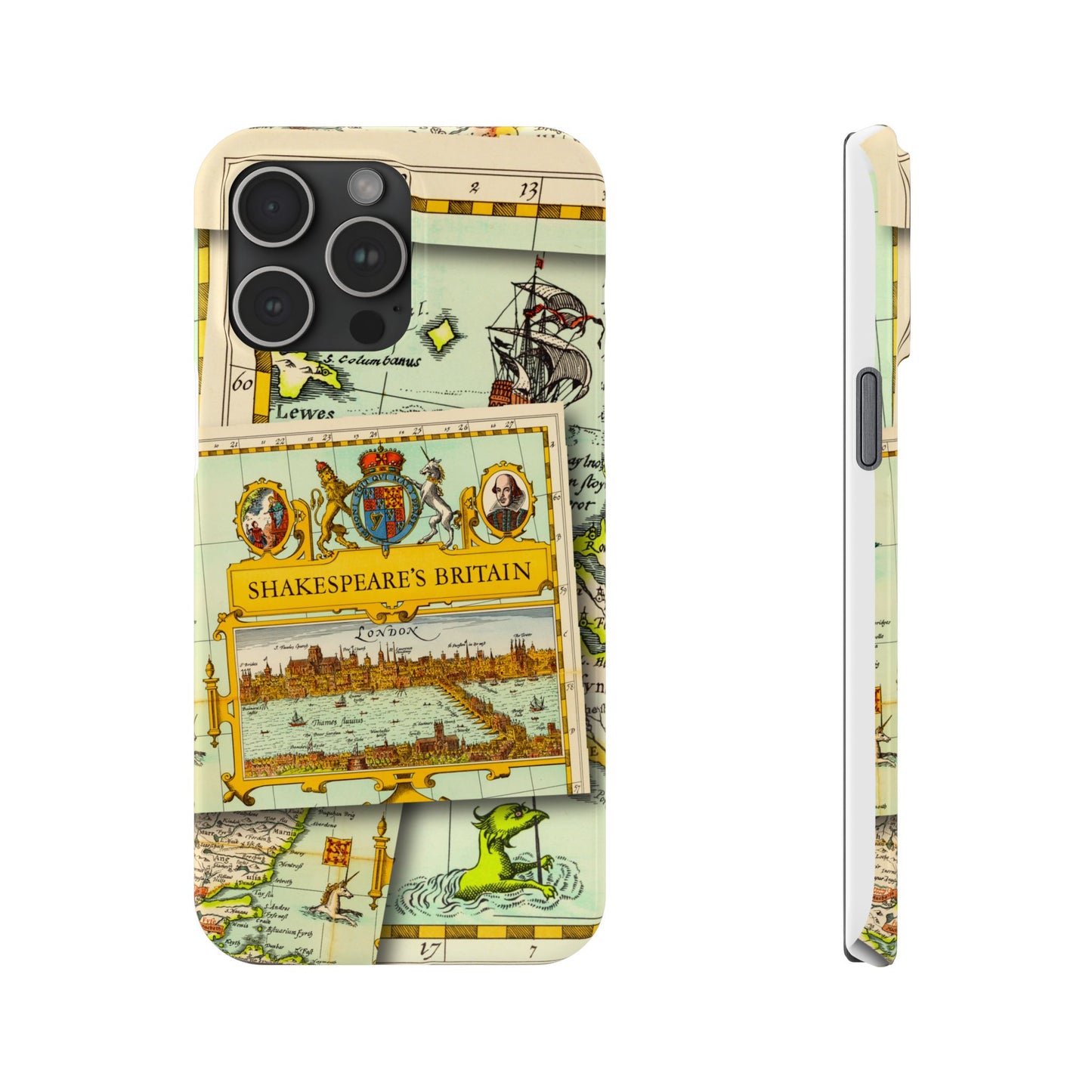 Shakespeare's Map Phone Case