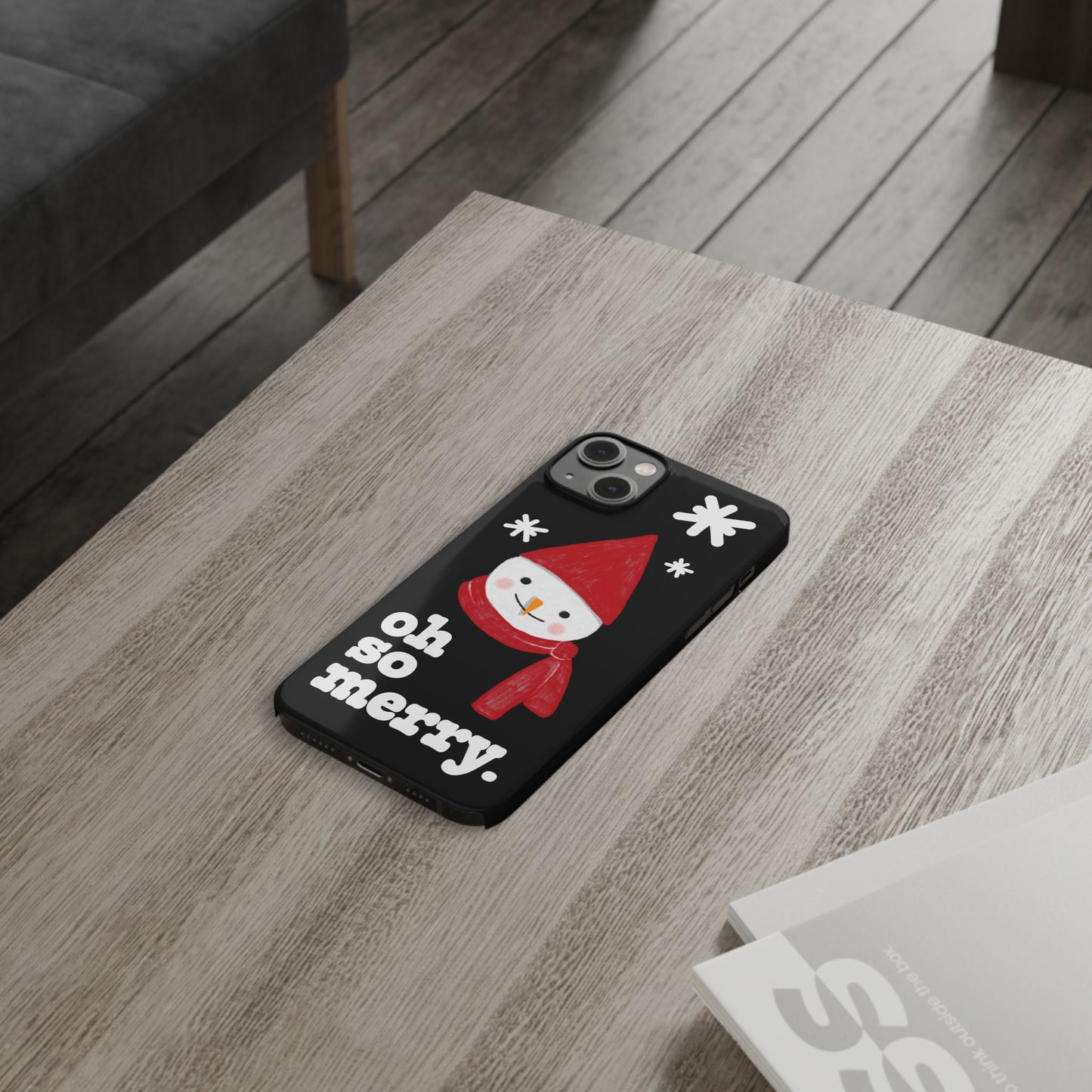 Oh So Merry Phone Case (Black)