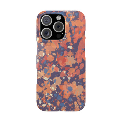 Creamy Tertiary Paint Splatter Phone Case