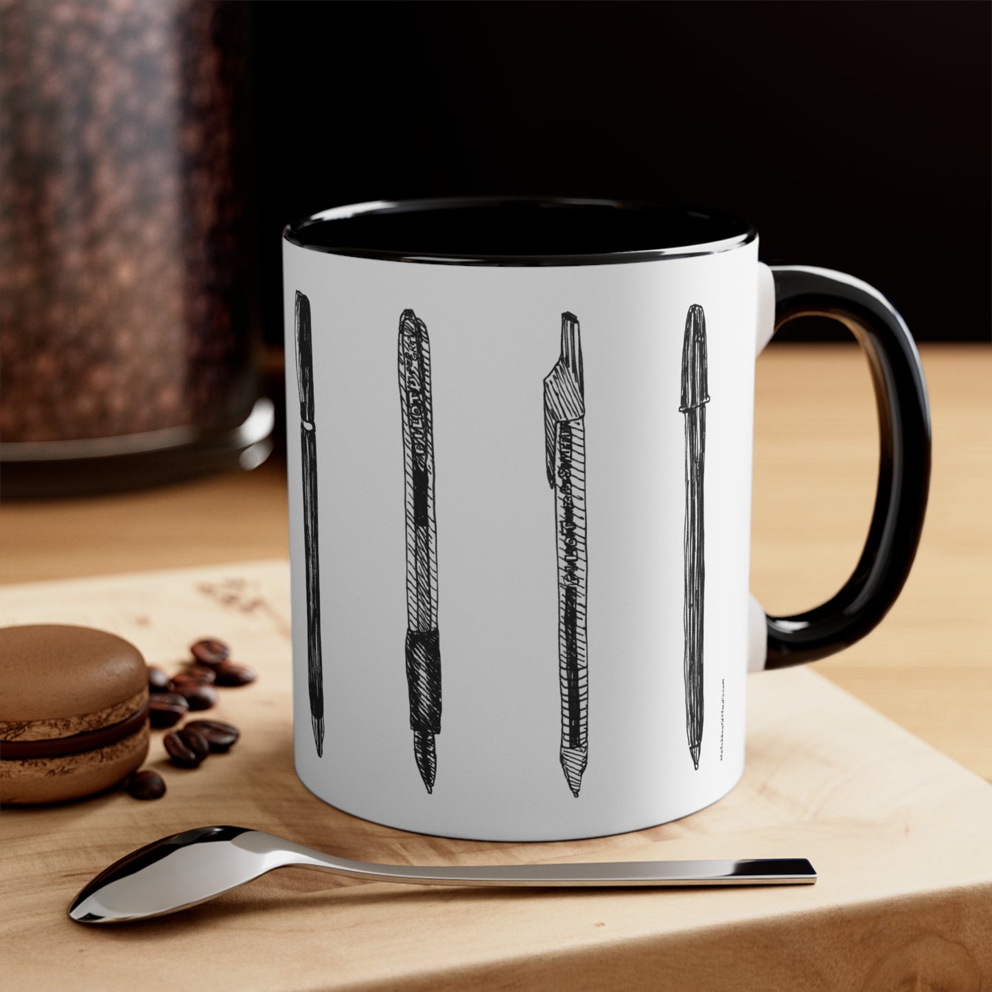 Pens in Pen Mug 11 oz.