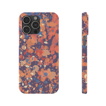 Creamy Tertiary Paint Splatter Phone Case
