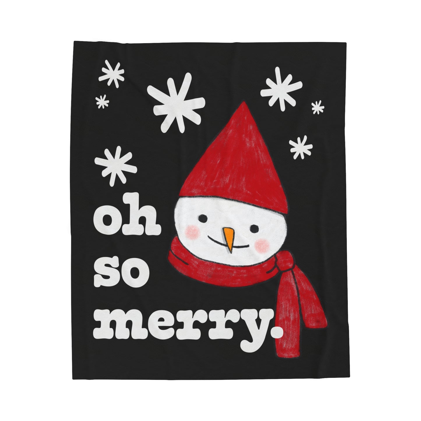 Oh So Merry Velveteen Plush Blanket