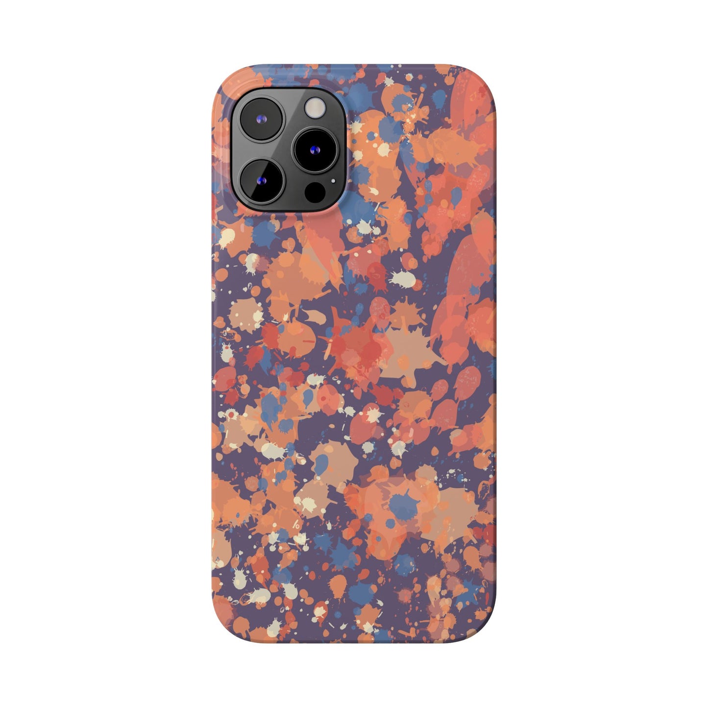 Creamy Tertiary Paint Splatter Phone Case