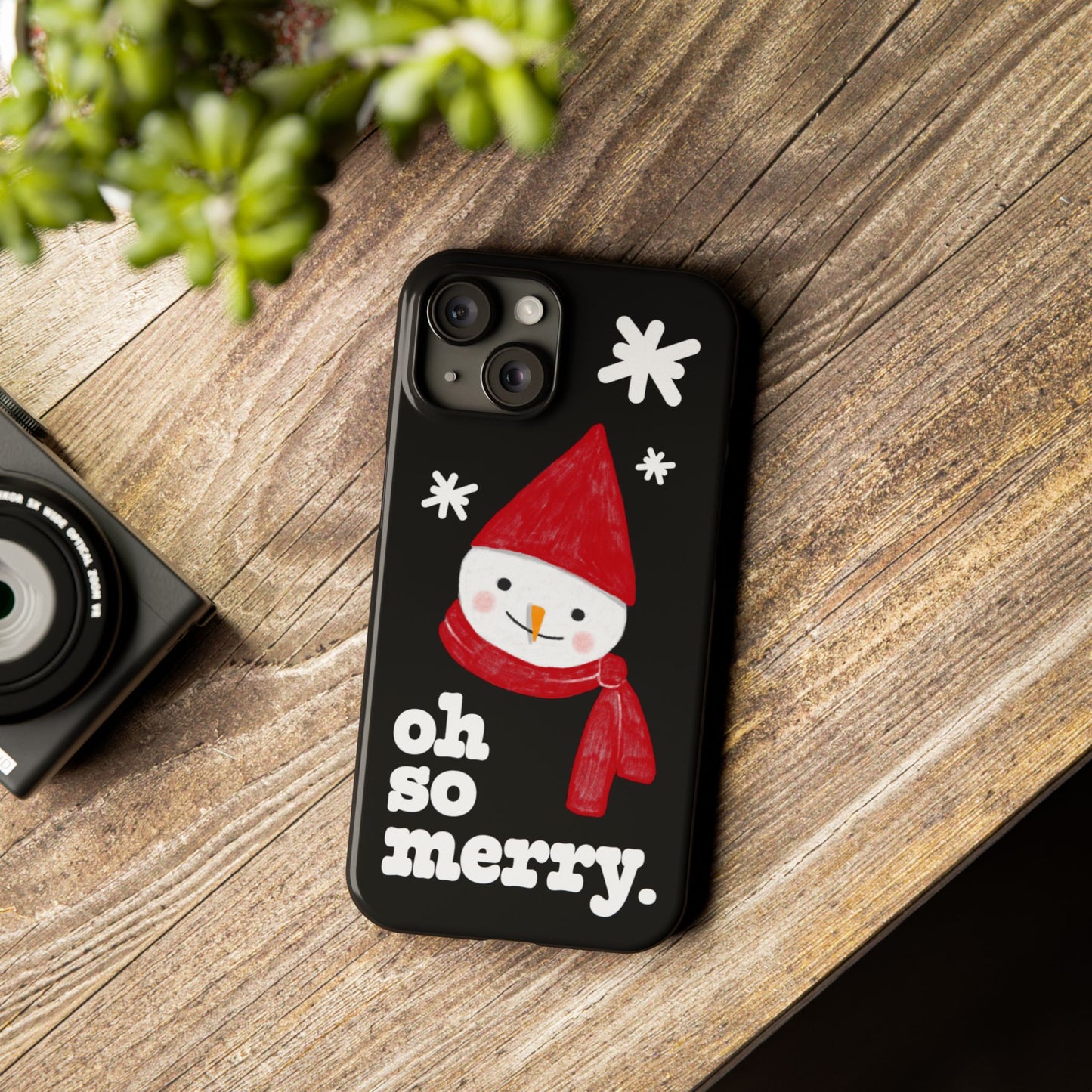 Oh So Merry Phone Case (Black)