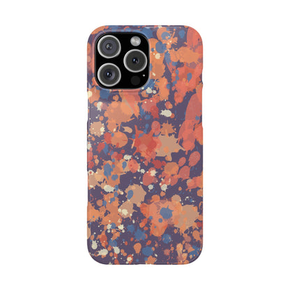 Creamy Tertiary Paint Splatter Phone Case