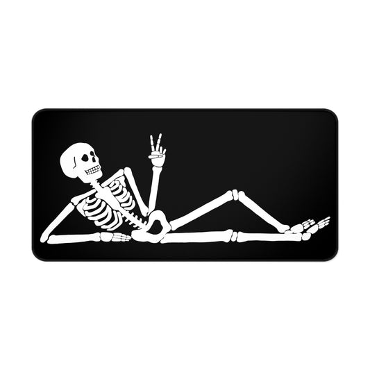 Chill Skeleton Desk Mat