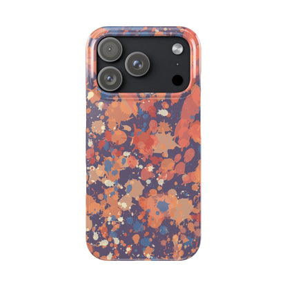 Creamy Tertiary Paint Splatter Phone Case