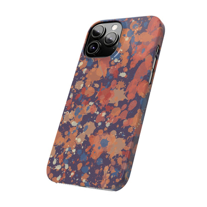 Creamy Tertiary Paint Splatter Phone Case