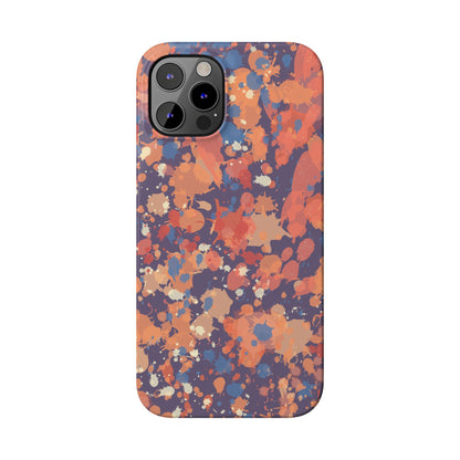 Creamy Tertiary Paint Splatter Phone Case