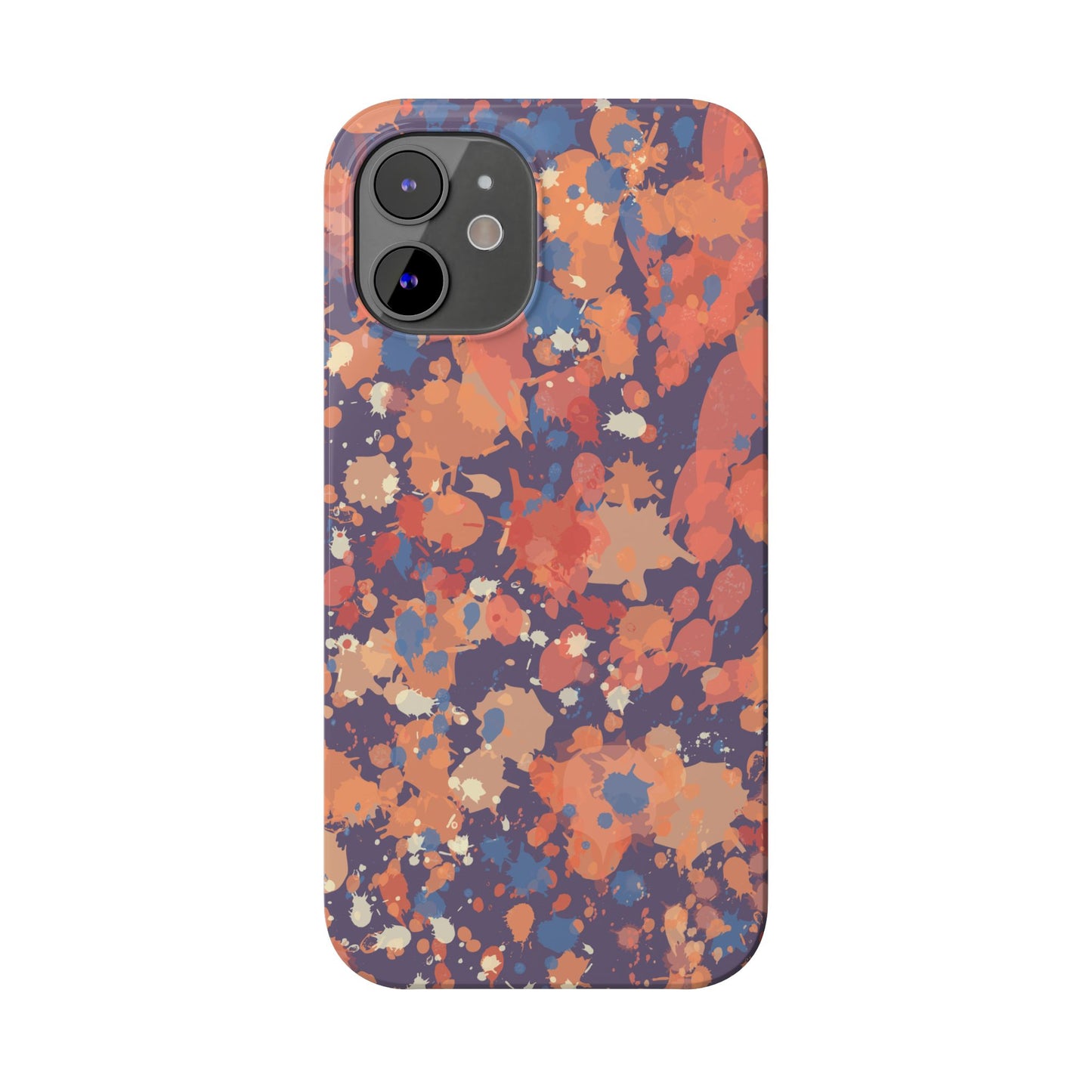 Creamy Tertiary Paint Splatter Phone Case