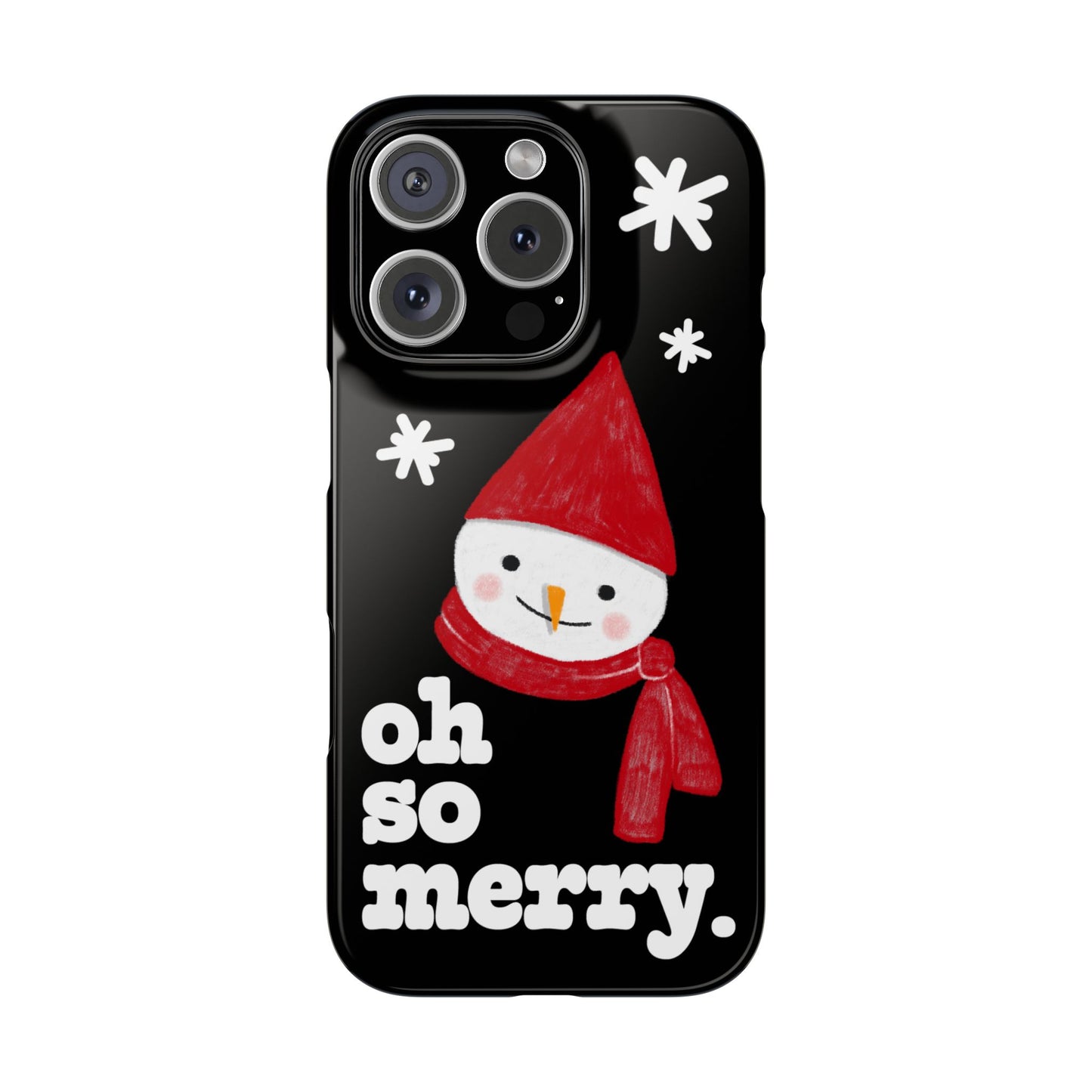 Oh So Merry Phone Case (Black)