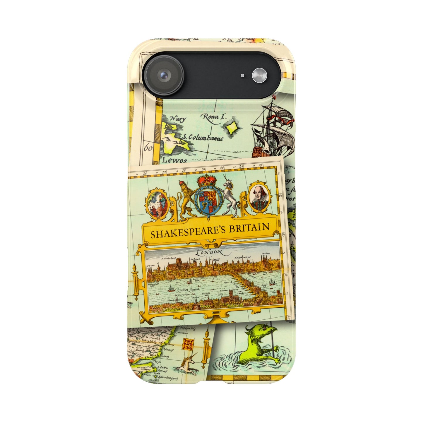 Shakespeare's Map Phone Case