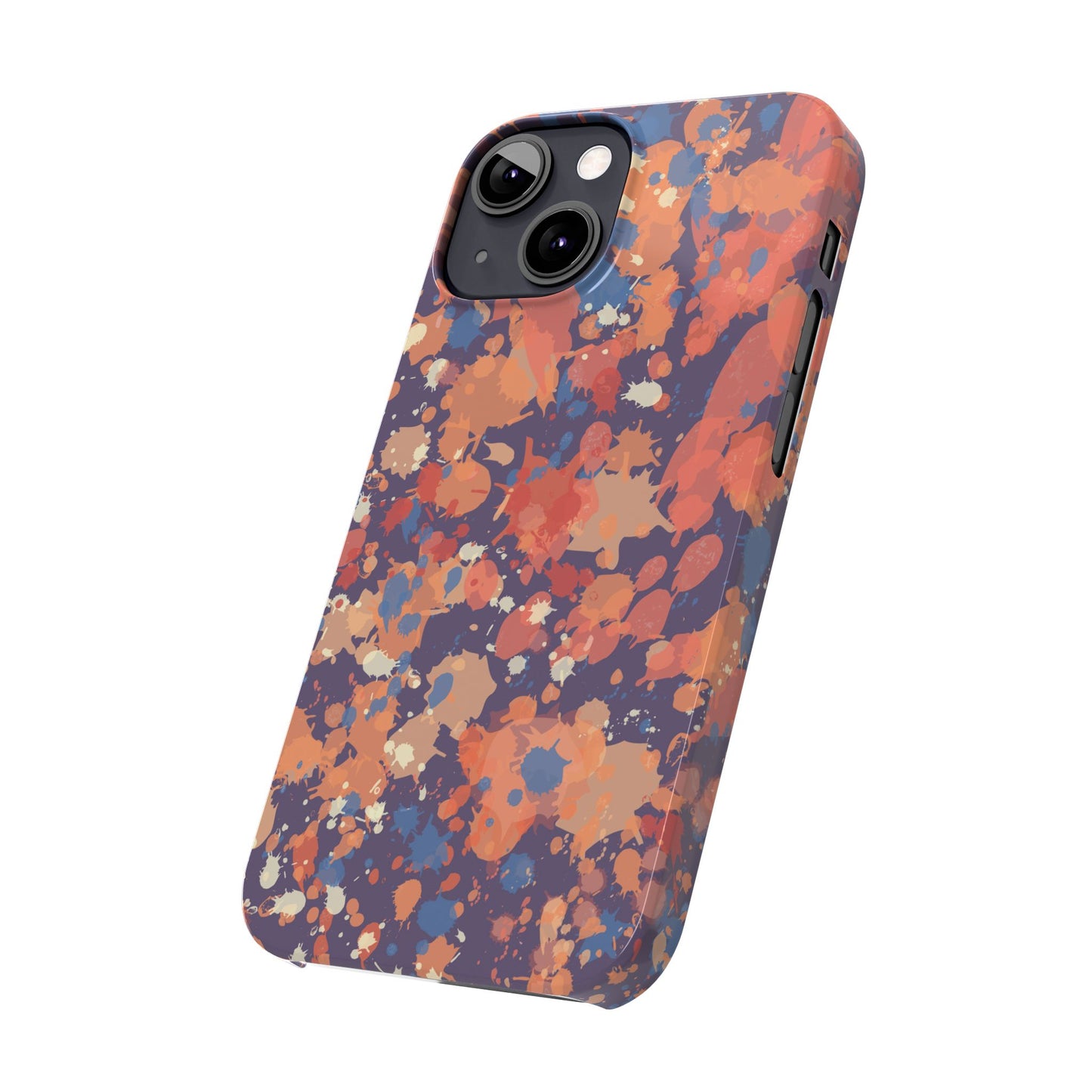 Creamy Tertiary Paint Splatter Phone Case