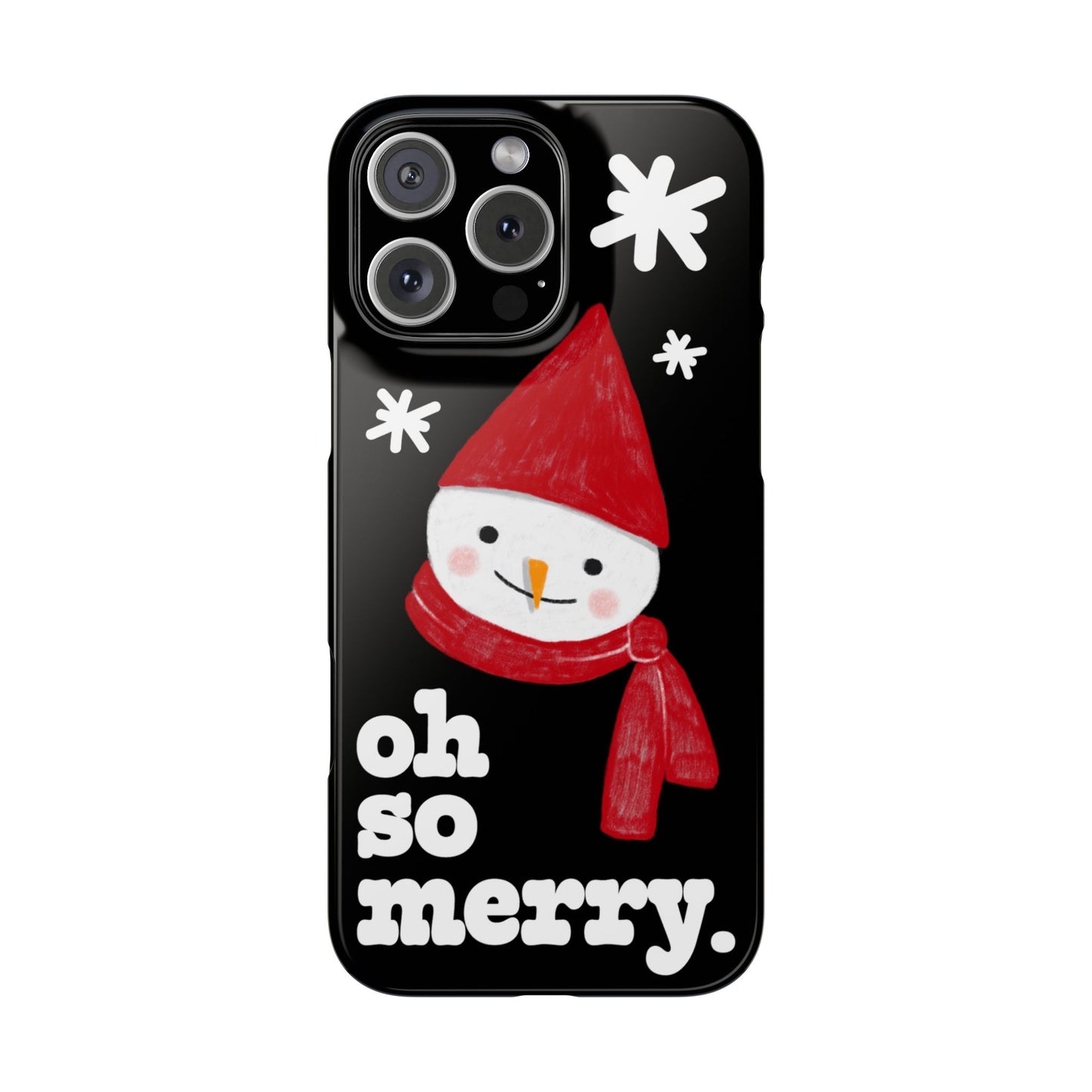 Oh So Merry Phone Case (Black)