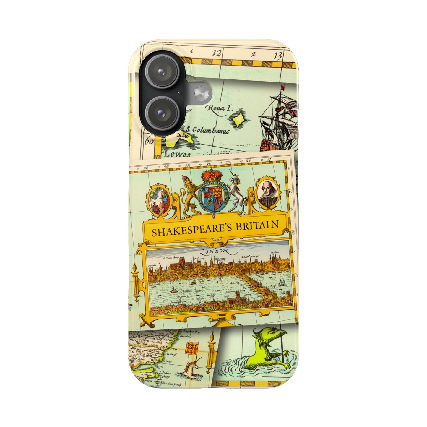 Shakespeare's Map Phone Case