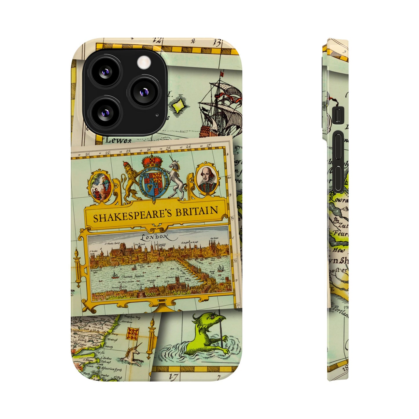 Shakespeare's Map Phone Case