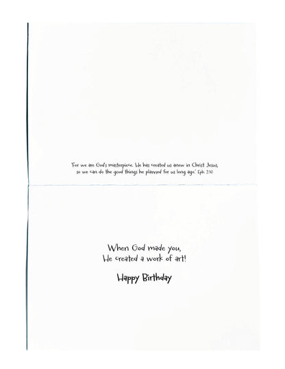 God's Masterpiece Birthday Card