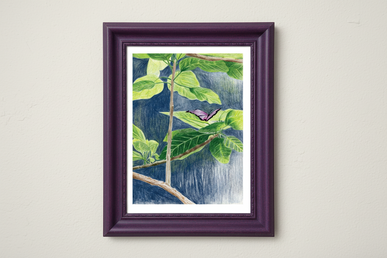 Purple Butterfly Print