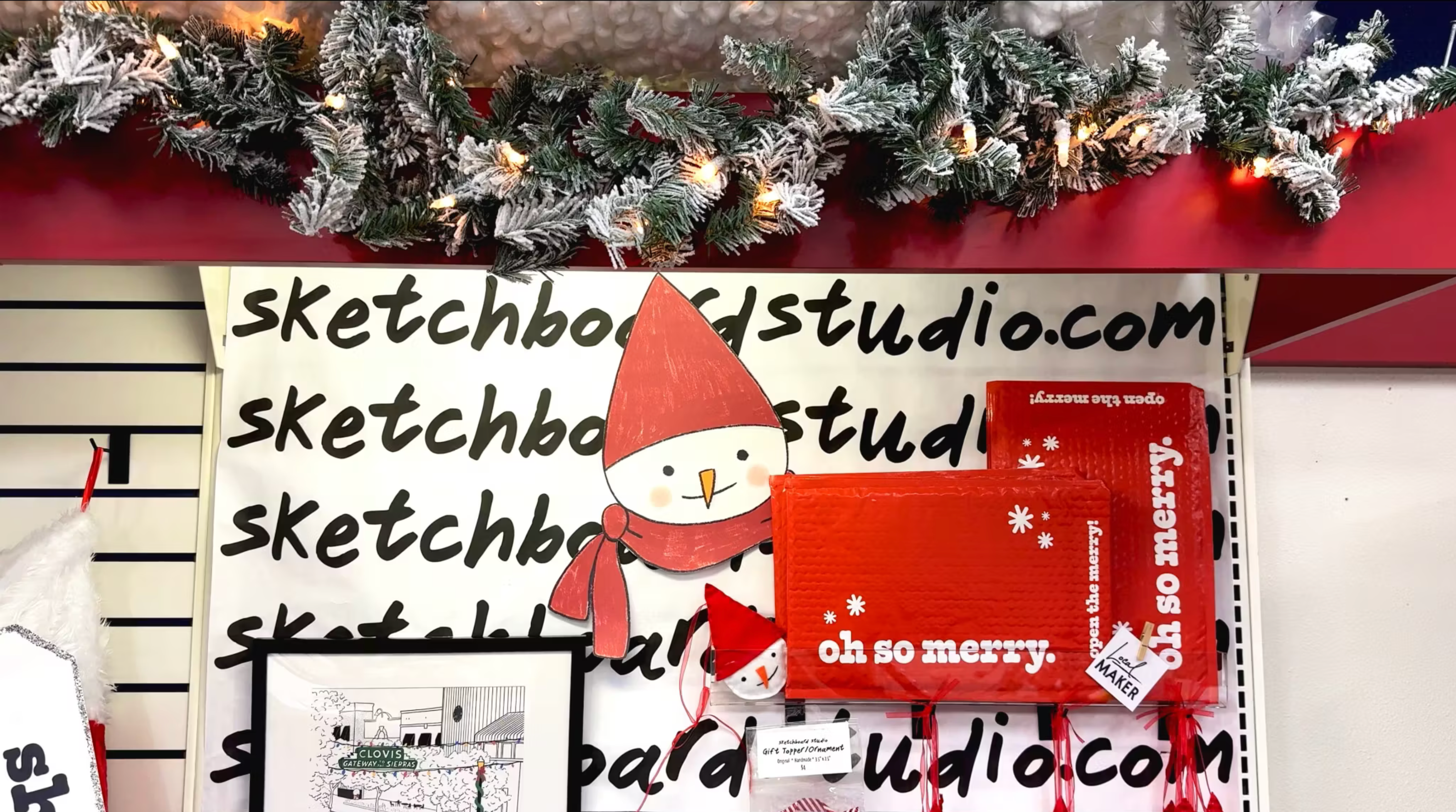 Load video: oh so merry because it&#39;s Christmas at sketchboard studio