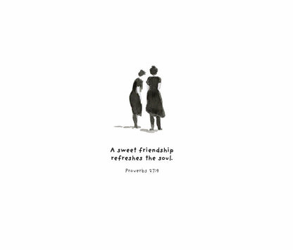 A Sweet Friendship Framed Print