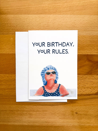 Birthday Rules Card