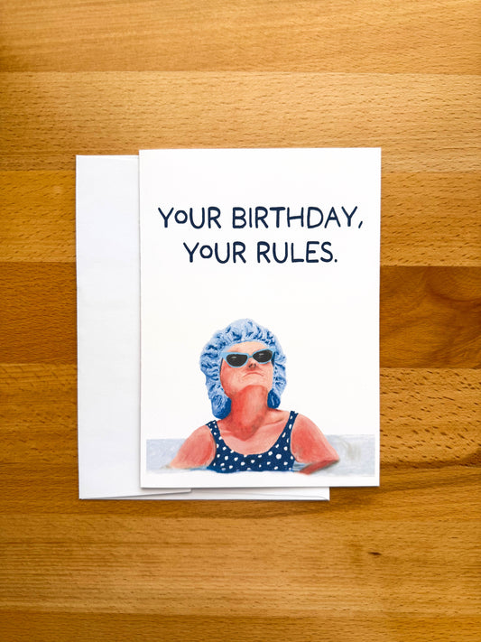Birthday Rules Card