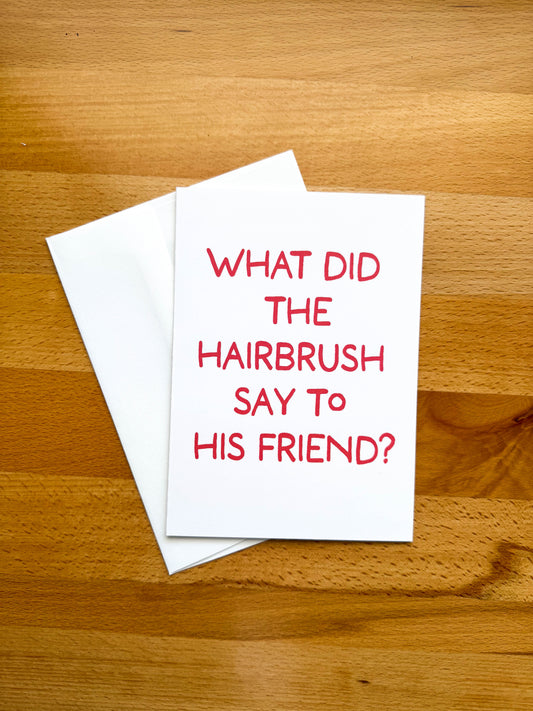 Comb Over Hair Card