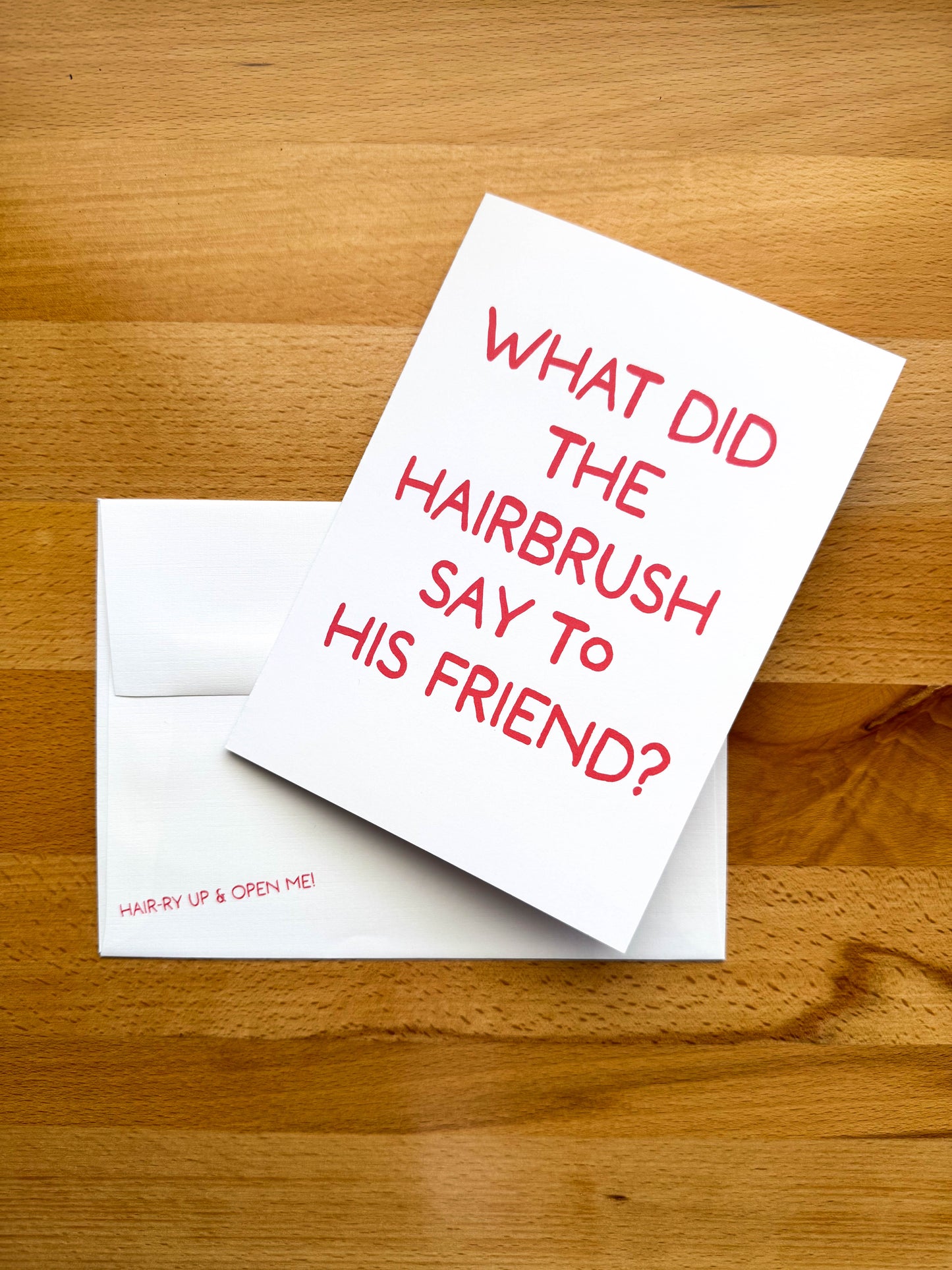 Comb Over Hair Card
