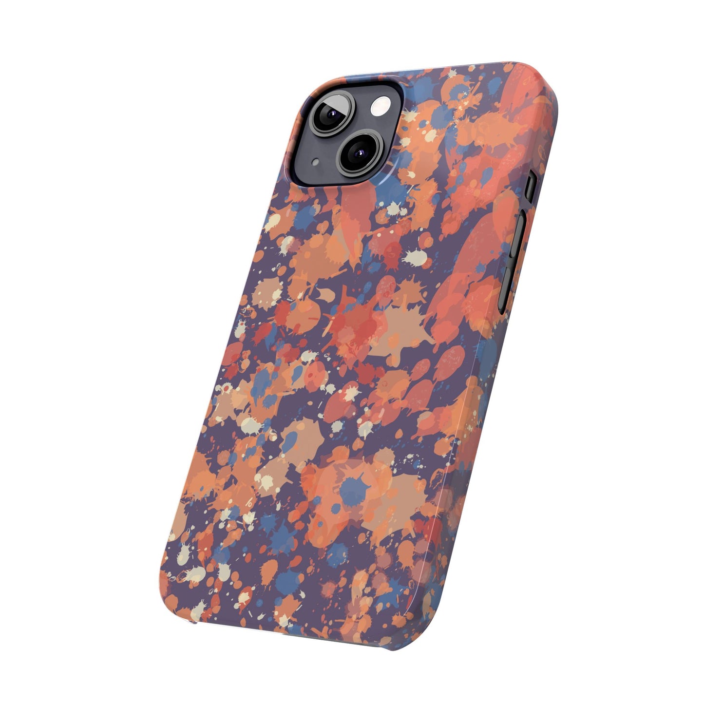 Creamy Tertiary Paint Splatter Phone Case