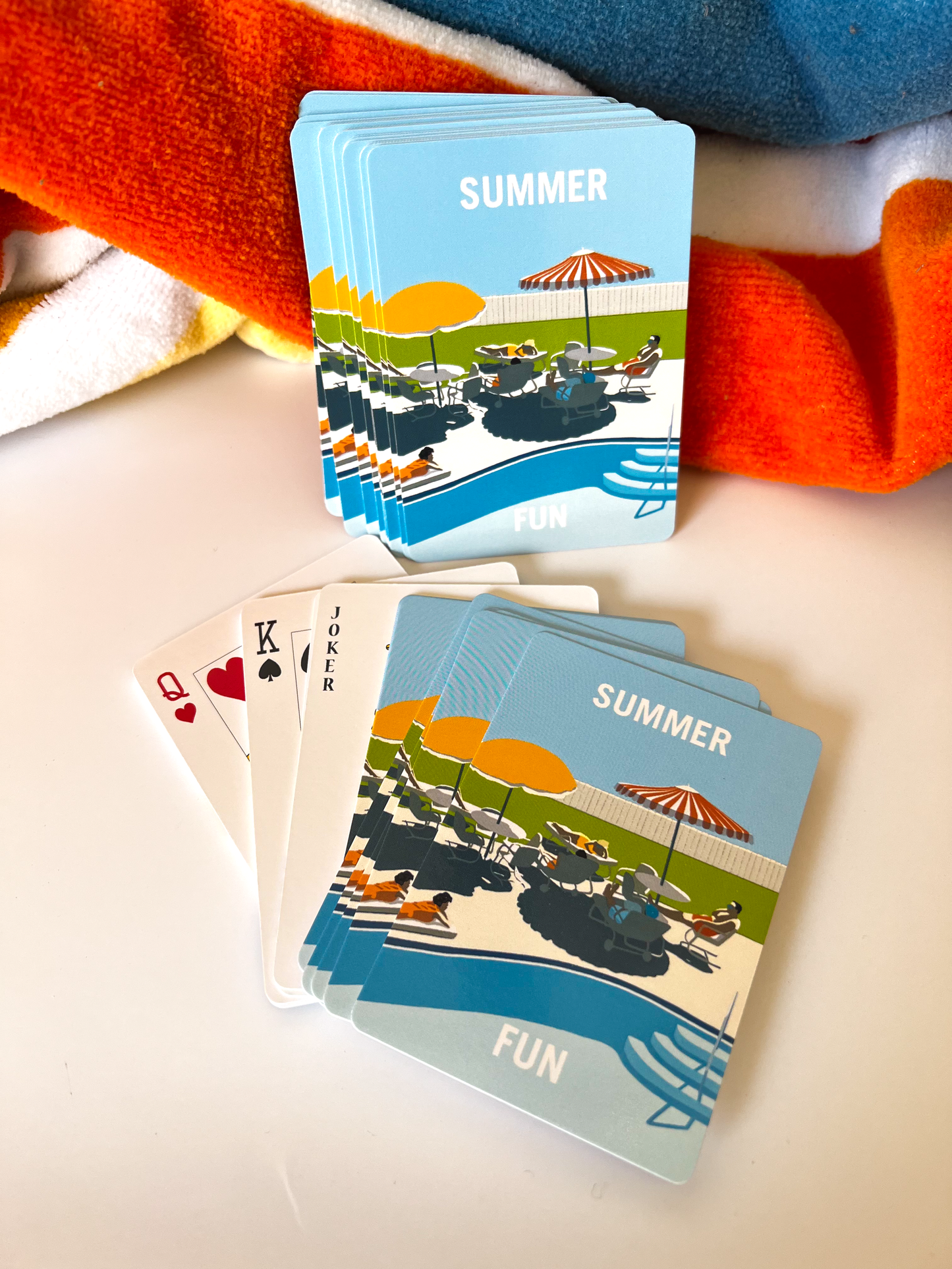 SUMMER FUN 'Poolside' Playing Cards