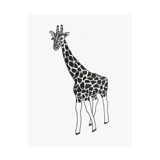 Giraffe Sketch Print