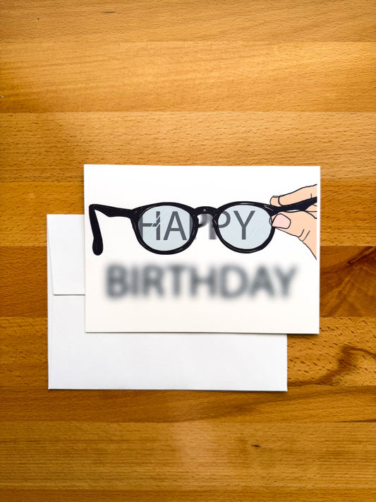 Hope You Can See Birthday Card