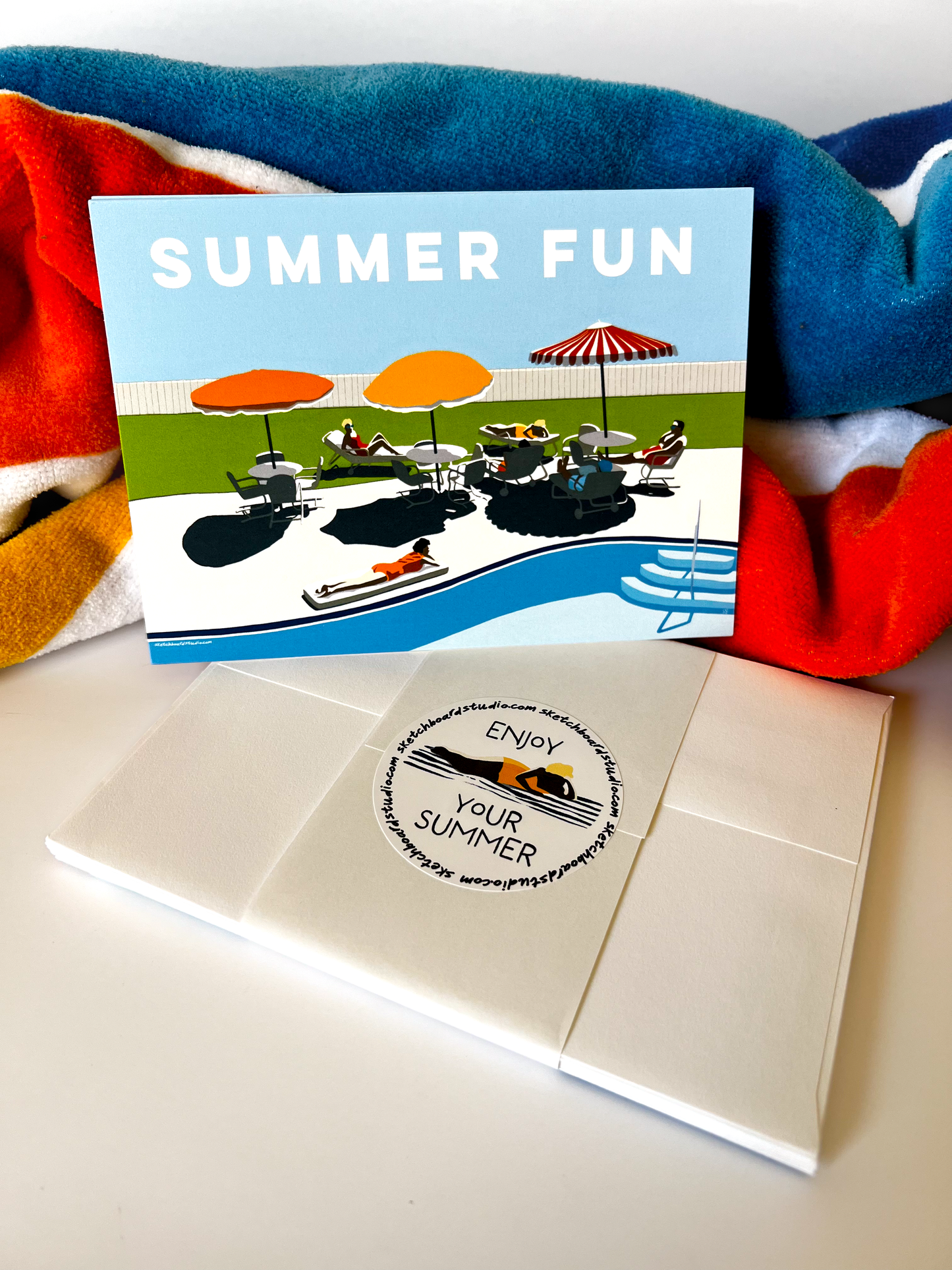 SUMMER FUN 'Poolside' Party Invites