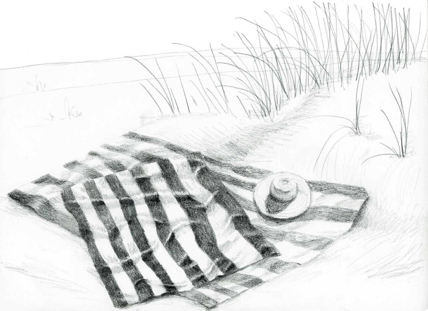 Nap on the Beach Print