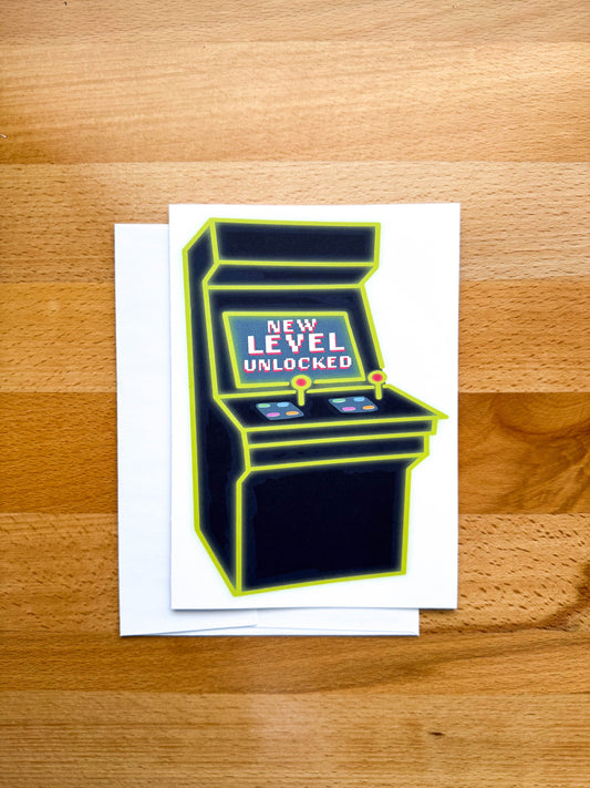 New Level Unlocked Birthday Card