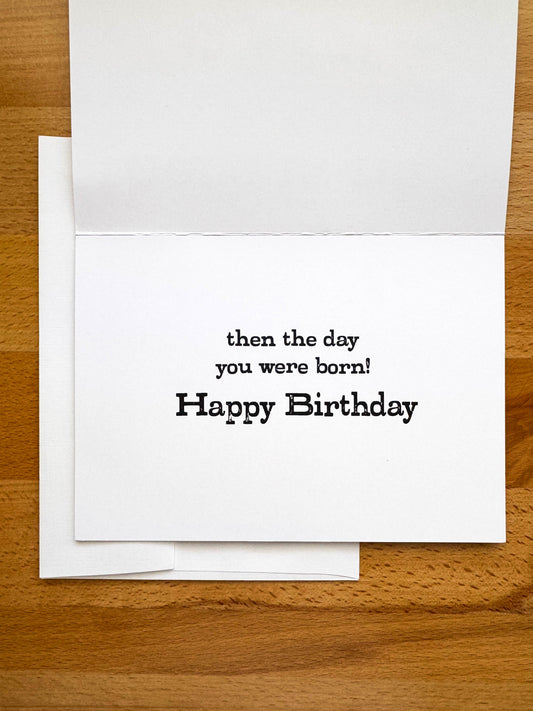 No Butter Day Birthday Card