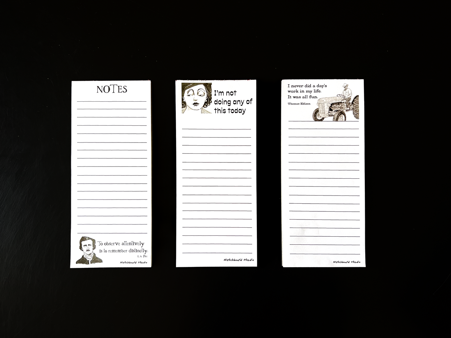 Notepads with a Message