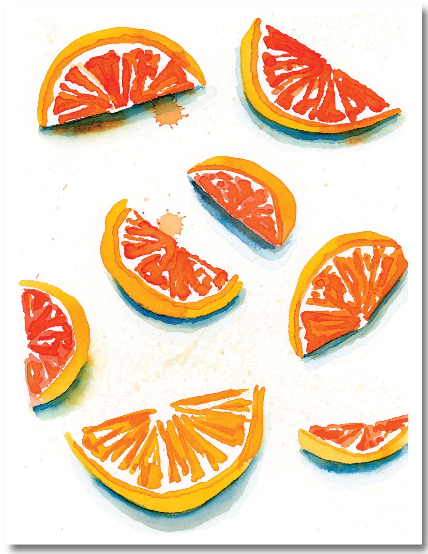 Orange Splash Print