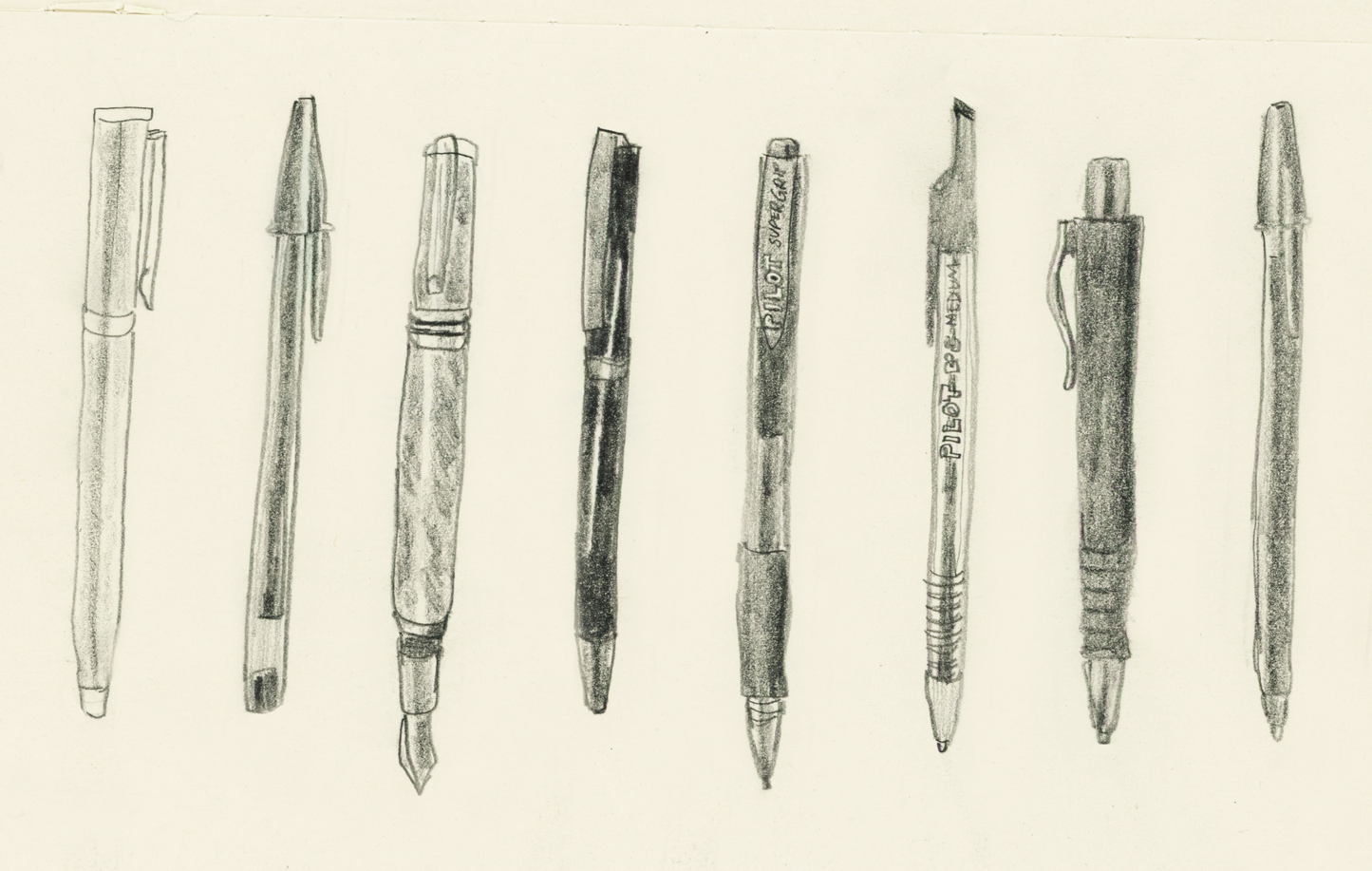 Pens in Pencil Print